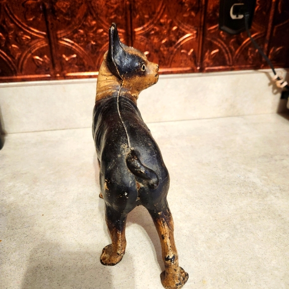 Antique Boston Terrier Cast Iron Doorstop - Picture 4 of 6